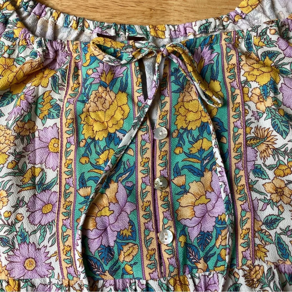 ARNHEM 'Stella' Multicolored Floral Off The Shoulder Play Dress Size 8 RRP $179 - Picture 10 of 16